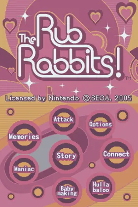 Rub Rabbits!, The (Europe) (En,Ja,Fr,De,Es,It) screen shot title